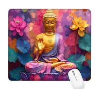 colorato Tappetino per Mouse Piccolo 290x240x3mm,Gaming Mouse Pad zen,con Base in Gomma Antiscivolo,Mousepad con Bordi Cuciti,per Mouse Senza Fili,Laptop,Ufficio Casa,Lavabile,Regalo per Uomo D-242