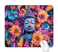 colorato Tappetino per Mouse Piccolo 340x280x3mm,Gaming Mouse Pad zen,con Base in Gomma Antiscivolo,Mousepad con Bordi Cuciti,per Mouse Senza Fili,Laptop,Ufficio Casa,Lavabile,Regalo per Uomo D-392