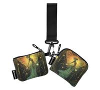 Colorato Tarocchi Astrologia Fata Donne Casi di Carta Cambiamento Titolare Piccolo Staccabile Cassa di Biglietti da Visita Organizzatore di Soldi con Tasca Cerniera per Uso quotidiano 2 Pz estuches