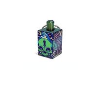 Colorato Teschio Scuro Modello TC4 Titanio Geometria Cilindrica Quadrato Paracord Coltello Beads,EDC DIY Braccialetto Outdoor Strumento Zaino Torcia Portachiavi Auto Ciondolo Cerniera Accessori