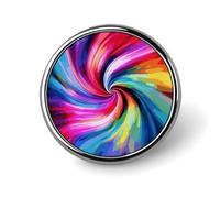 Colorato Tie Dye Distintivo Rotondo Carino Spilla Cappelli Giacche Decorazione Personalizzata Spilla Abbigliamento Gioielli Accessori per Festa di Nozze Regalo