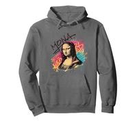 Colorato Urbano Monna Lisa Street Art Disegno Astratto Felpa con Cappuccio