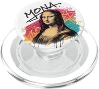 Colorato Urbano Monna Lisa Street Art Disegno Astratto PopSockets PopGrip per MagSafe