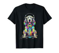 Colorato Videogioco Setter Inglese Gamer Dog Zoo Design Maglietta