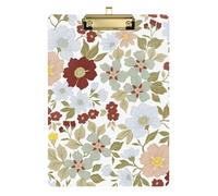 Colorato Vintage Floreale Appunti con Nursing Hard Board per i compiti a casa Pediatrico Dimensioni 9 x 12