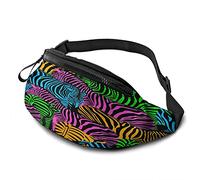 colorato Zebra colore dell'esercito leggero unisex sottile con cinturino regolabile da corsa per viaggi allenamento casual ciclismo pesca palestra