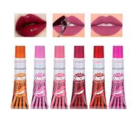 Colorazione labbra - liquido impermeabile da 6 pezzi, vernice | Colore lucido -off durevole per le celebrazioni Occasioni di sposa | Rossetto colorato - perfetto per