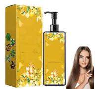 Colorazione nutriente a base vegetale, shampoo colorante a lunga durata e naturale, copertura uniforme e naturale dei capelli grigi per uomo e donna (Marrone Scuro)