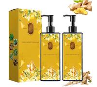 Colorazione Nutriente per Capelli a Base Vegetale, Shampoo Colorante a Base Vegetale a Lunga Durata Bratiey, Tinta Naturale per Capelli Bianchi Da 300 Ml, Agent Floral Nourish(Dark Brown*2)