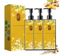 Colorazione Nutriente per Capelli a Base Vegetale, Shampoo Colorante a Base Vegetale a Lunga Durata Bratiey, Tinta Naturale per Capelli Bianchi Da 300 Ml, Agent Floral Nourish(Dark Brown*3)