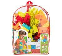 COLORBABY 49733 - Blocchi di costruzione per bambini Flexi/Include 52 pezzi, giocattoli per bambini, giochi educativi/pezzi di costruzione grandi di varie forme, colori e consistenza morbida