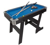 ColorBaby 85437 Tavolo multigioco pieghevole, biliardo e ping pon, 120 x 61 x 73 cm, in legno, include 2 tasselli, 16 palline, 1 gesso, 1 pennello, 1 triangolo, 2 pale, 1 rete e 3 palle, 6 anni e più