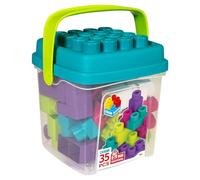 ColorBaby - Animali Set di Costruzione Cubo 35 Pezzi Maxi Color Block, 49285, Verde