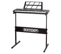 COLORBABY Bontempi - Tastiera musicale per bambini, 54 tasti, leggio, gambe in metallo regolabili, 100 suoni, 100 ritmi, 60 demo, cavo USB, 67,5 x 20 x 5 cm, organo elettronico per bambini, pianoforti
