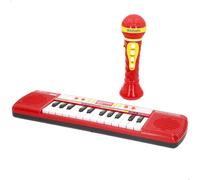 COLORBABY Bontempi Tastiera per bambini con microfono, 24 tasti, Luce e Suono, Melodie, Imparare a suonare il pianoforte, Tastiere per bambini, Strumenti musicali, Pianoforte 3 anni (47899)