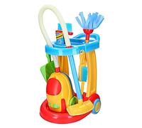 ColorBaby- Carrello di Pulizia con aspirapolvere Elettrico CBtoys, Colore, PlayGo, 44588