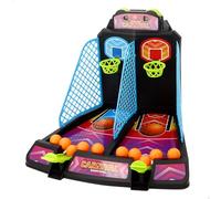 ColorBaby CB Games 39686 - Set da basket con marcatore, tra 2 e 4 giocatori, gioco da tavolo basket, arcade per bambini, giocattolo sportivo per bambini, con 2 cestini, con palline, con marcatore