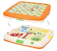 ColorBaby CB Games Multigiochi 2 in 1, Parchese automatico, Serpenti e scale, Tavola reversibile, 2-4 giocatori, Giocattoli classici, Giochi da tavolo, Regali di Natale per bambini, +4 anni (39440)