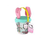 Colorbaby Diametro Con Paletta Rastrello E Secchiello Da Spiaggia Con 3 Stampi Hello Kitty 14 Cm