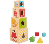 ColorBaby Disney 48738 - Woomax-Disney Torre cubi legno forme + 12 m