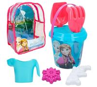 ColorBaby-Frozen-Zaino Cubo Spiaggia D18cm C/4 Acc+2 Stampi Disney 18 cm con Accessori, Multicolore, 48205