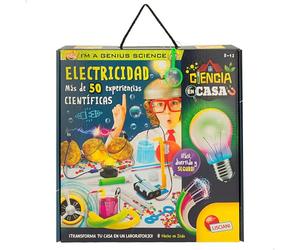 Colorbaby Lisciani I'm A Genius, Laboratorio di Scienza, 50 Esperimenti Scientifici, Giochi di Elettricità, Kit di Lampadine, Giocattolo Educativo, Scienza Domestica, Giocattoli Bambini 8 Anni, 47631
