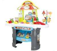 ColorBaby My Home 47966 - Supermercato Giocattolo My Home con Scanner, Luce e Suono, Dimensioni 66 x 25 x 68 cm, Include Oltre 40 Accessori, Tenda per Bambini, Gioco educativo per Bambini +3 Anni