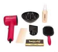 ColorBaby- Parrucchiere Giocattolo Ragazza, Colore Rosa 7 Pezzi, 47815