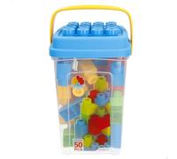 ColorBaby - Parti Costruzione Bambini, 50 Blocchi Maxi, Cubi impilabili Bambino, Mattoni Giocattolo, Mega Blocchi Gioco Costruzione, Giocattoli Bebe, Cubo Mattoni Costruzione Bambini (49280)