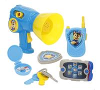 ColorBaby Paw Patrol Chase Pack megafono missione walkie-talkie, piastra, orologio, pannello di controllo, design colorato, plastica resistente, giochi di ruolo, giocattoli per bambini + 2 anni (39130
