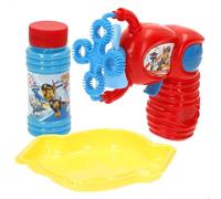 ColorBaby Paw Patrol Pistola a bolle di sapone elettrico, 50 ml, vassoio per sapone, design colorato, Marshall, Chase, Sky, giochi all'aperto, attività per bambini +3 anni (39137)