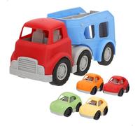 ColorBaby Play Camion trasportatore giocattolo con rampa e 4 auto, design resistente, giocattolo simbolico educativo, stimola immaginazione e coordinazione, per ragazzi e ragazze dai 18 mesi (39606)