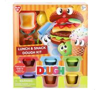 ColorBaby Play Set di plastilina Cibo, Gioco di Ruolo, Chef, 6 Bottiglie Colorate, Stampi Figure, Strumenti Modellare, Esperienza Sicura, Bambini + 3 Anni (39620)