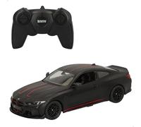 ColorBaby Rastar 41281 - Auto telecomandata, BMW M4 CSL, licenza ufficiale, scala 1:16, con luce, colore nero opaco, auto telecomandate, radiocomandate, telecomandate, regali per bambini