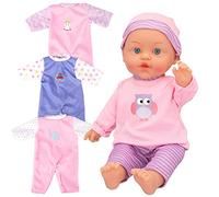 ColorBaby- Set Bebè Morbido 41 cm con Acc-colorbaby's 24 m+, Design Dolce e Delicato, 46796