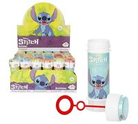 COLORBABY Stitch Confezione da 36 pomperi per bambini Disney, 60 ml, 4 modelli, set del labirinto, pompero sapone, regalo festa di compleanno, decorazione per bambini, 3 anni (77486)