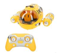 ColorBaby Subacqueo radiocomandato, 5 km/h, 25 m, rotazione a 360 gradi, con luci e spray acqua, 2,4 GHz, telecomando sommergibile, regalo per bambini, giocattoli acquatici, barca giocattolo piscina
