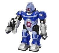 ColorBaby Warriors Robot giocattolo, movimento della testa, braccia e gambe, design futuristico, luci sul petto e sugli occhi, suoni, pistola, pinza snodata, giocattoli bambini 3 anni (39591)