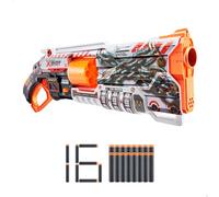 COLORBABY X-Shot - Pistola giocattolo Skins Lock Baster, lanciatore freccette gomaeva, sistema di bloccaggio, include 16 pezzi di ricambio, cannone rotante, capacità 8 freccette, giocattolo bambino +8