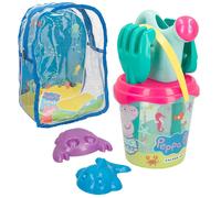 Colorbaby Zaino Da Spiaggia Con Doccia Paletta E Rastrelliera Peppa Pig 18 Cm
