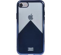 BIGBEN CONNECTED Protettiva CBPCOVGRAPHIP7NV Custodia per Apple iPhone SE (2020)/8/7/6S/6, Blu, Metallico, Trasparente