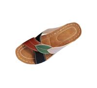 Colorblock Sandali Con Zeppa Donna Estive Casual Sandali Cinturino Incrociato Sandalo Donna Scarpe Ortopediche Plateau Eleganti Sandaletti Punta Aperte Antiscivolo Pantofole Platform Spessore Suola