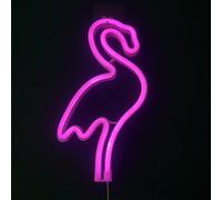 Colording Fenicottero Luci al Neon LED Insegne Luminose - Applique da Parete Batteria/USB Artistica - Decorazione per Natale, Matrimonio, Party
