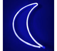 Colording Luna Luci al neon Insegne luminose al neon LED Applique da parete al neon Batteria/USB artistica neon decorazione per Natale Matrimonio Party
