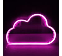 Colording Nube Luci al neon Insegne luminose al neon LED Applique da parete al neon Batteria/USB artistica neon decorazione per Natale Matrimonio Party