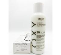 Colore 5 Castano Chiaro Freddo, 120 ml, con Emulsionante Ossidante 20 Vol 6%, 250 ml
