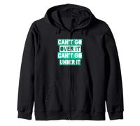 Colore Acqua Verde Acqua Chiaro Gotta Go Through It Light Teal Aqua Felpa con Cappuccio