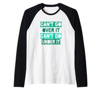 Colore Acqua Verde Acqua Chiaro Gotta Go Through It Light Teal Aqua Maglia con Maniche Raglan