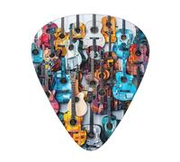 Colore Acustico E Chitarre Stampa Organizer Scatola di Immagazzinaggio Spessore Differente Picks Chitarra Per Chitarra