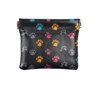 Colore Animale Zampa Stampe di Modo Delle Donne DELL'UNITÀ di elaborazione Della Borsa Della Moneta di Cuoio Carino Cosmetici